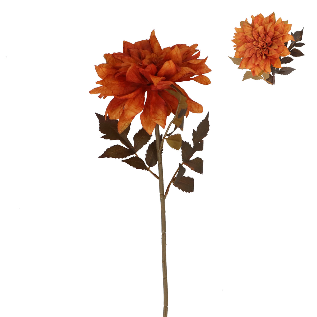 Flower Stem: Dahlia - Orange - Gisela Graham