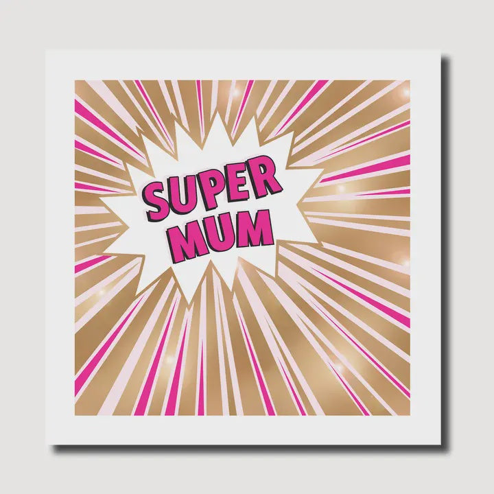 Mother's Day Card: Supermum - Gold - Marina B
