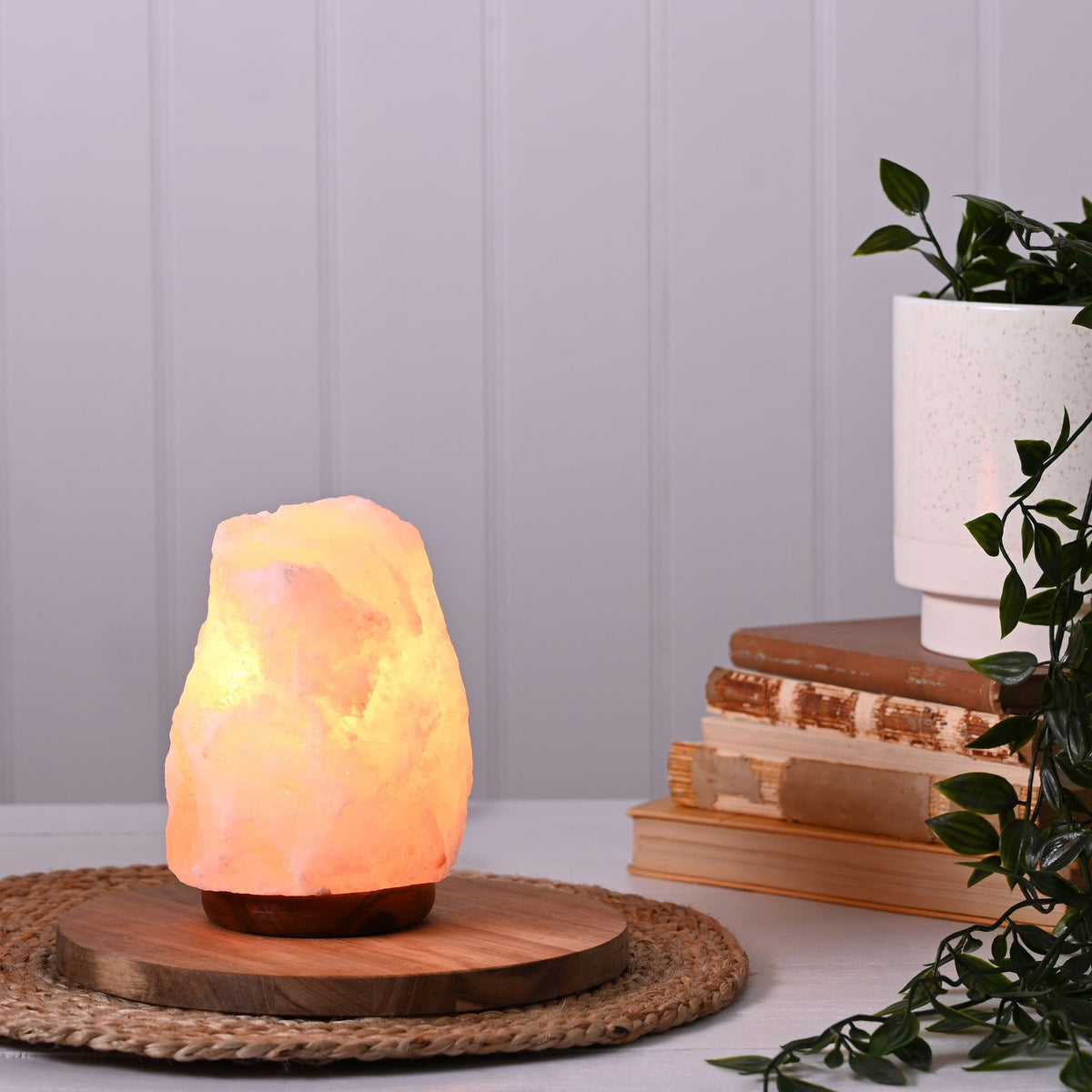 Lamp Rock Salt Himalayan Hestia 2-3KG - Orange Pink