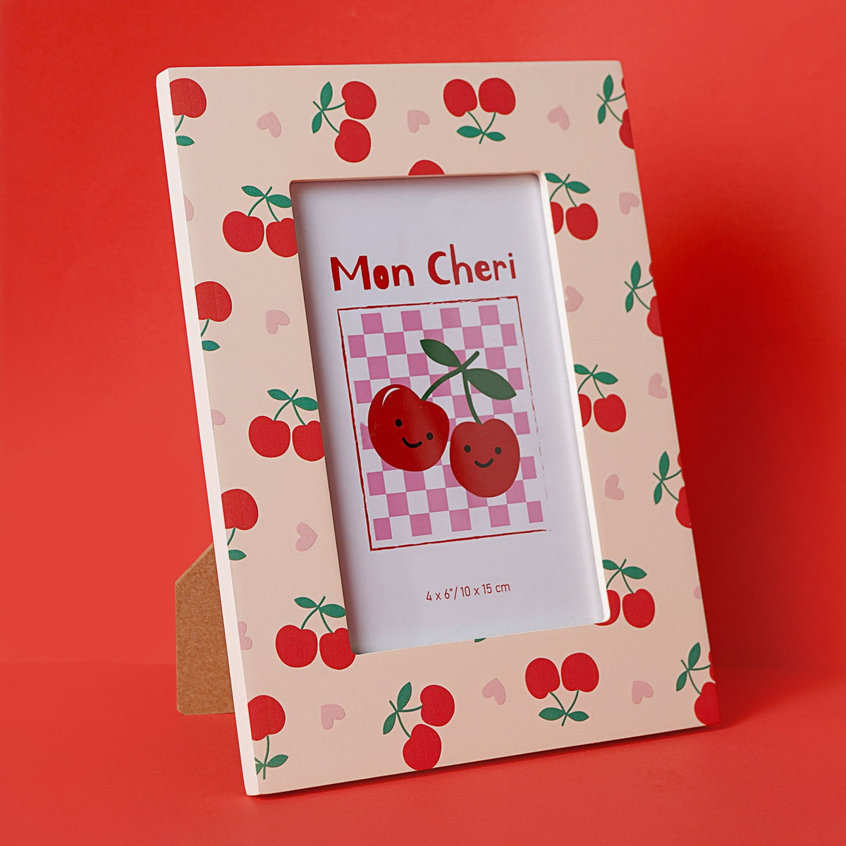 Photo Frame: Wooden 4 x 6 Cherries - Bright Multicolour