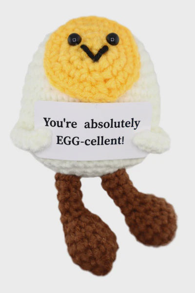 Positivity Crochet Gift:  Small - Positive Egg