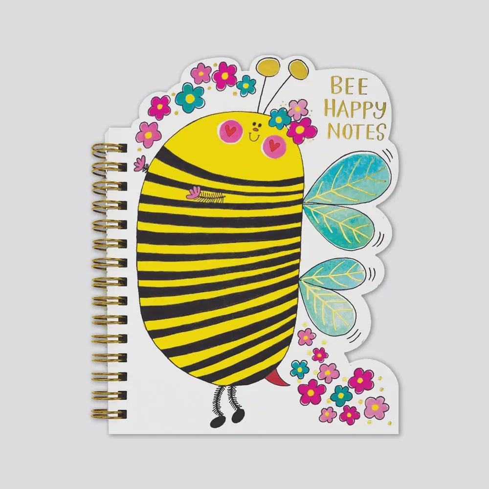 Notebook: Shaped Bee Notebook - Rachel Ellen