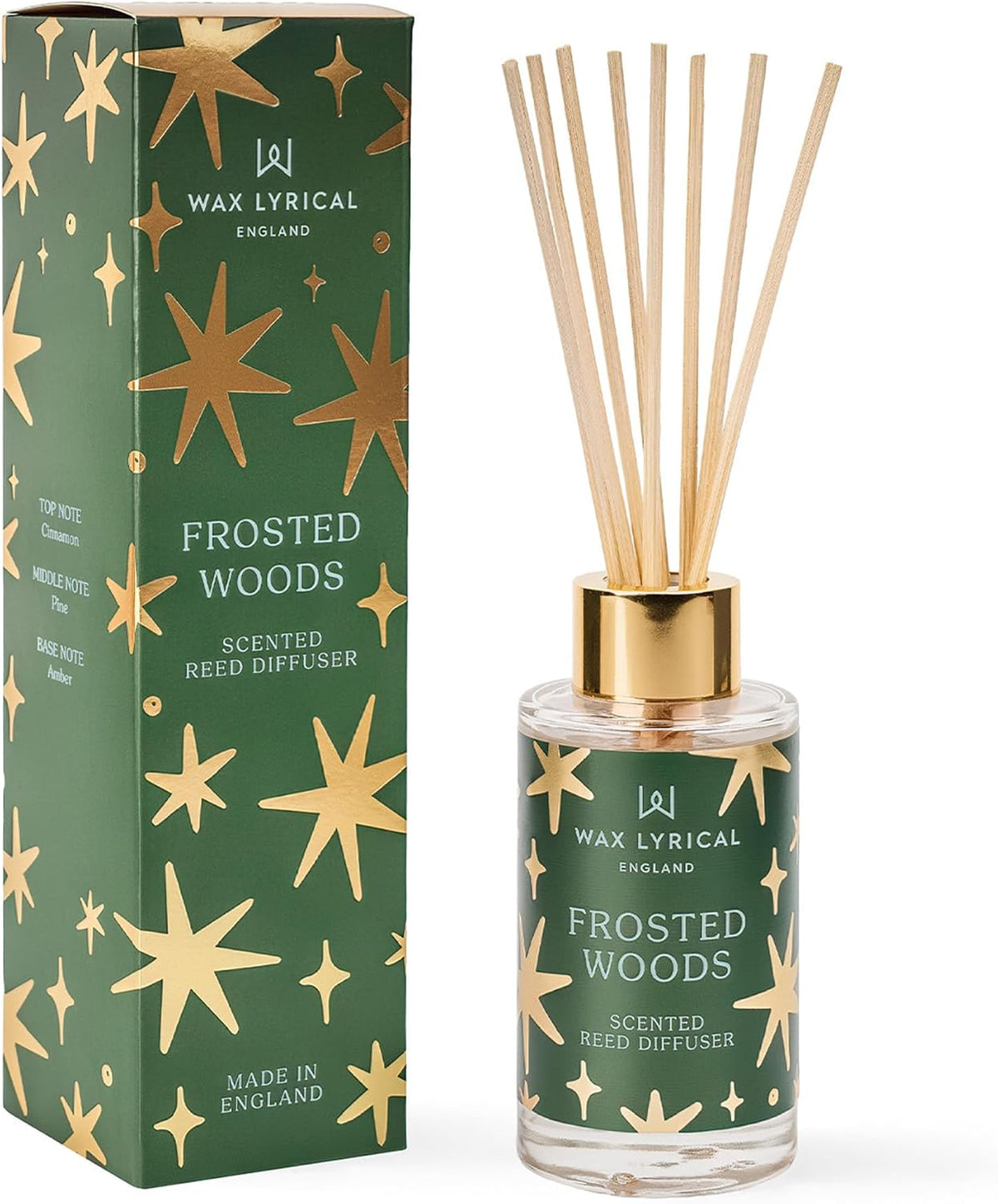 Diffuser: Christmas Scented Glass Bottle 100ml  - Various Scents - Wax Lyrical UK