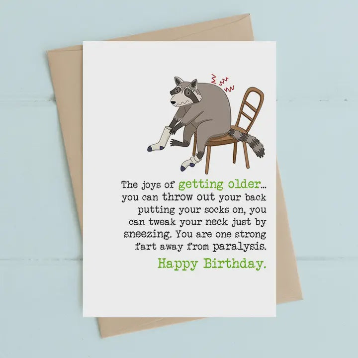 Birthday Card: Joys of getting older  - Dandelion Stationery