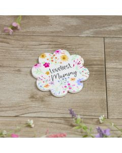 Coaster - Pretty Floral Loveliest Mummy - Ceramic Flower Shaped - Langs