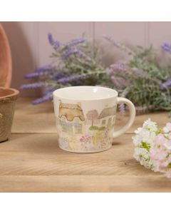 Mug: Stoneware COTTAGE GARDEN THATCHED COTTAGE  - Pastels - Langs