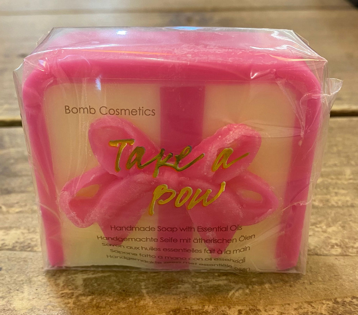Soap Slice: Take a Bow - PINK BOW - Bomb Cosmetics