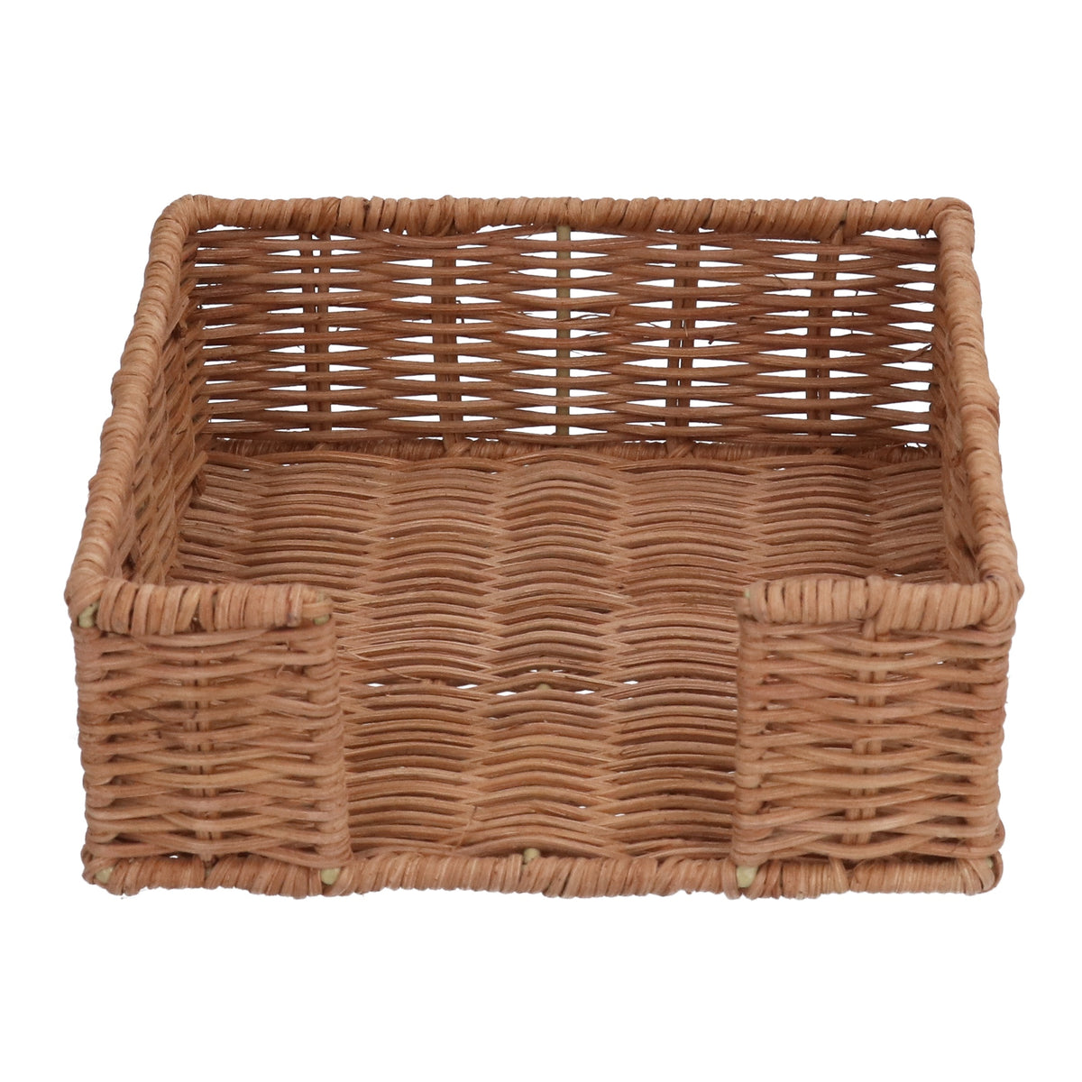 Napkin Holder: Rattan Square - Brown - Gisela Graham