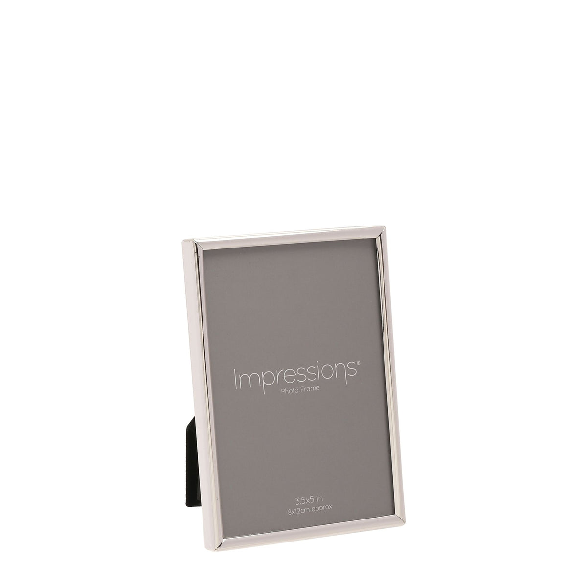 Photo Frame: Silver Plated Oblong Thin 3.5 x 5 - Silver - Impressions