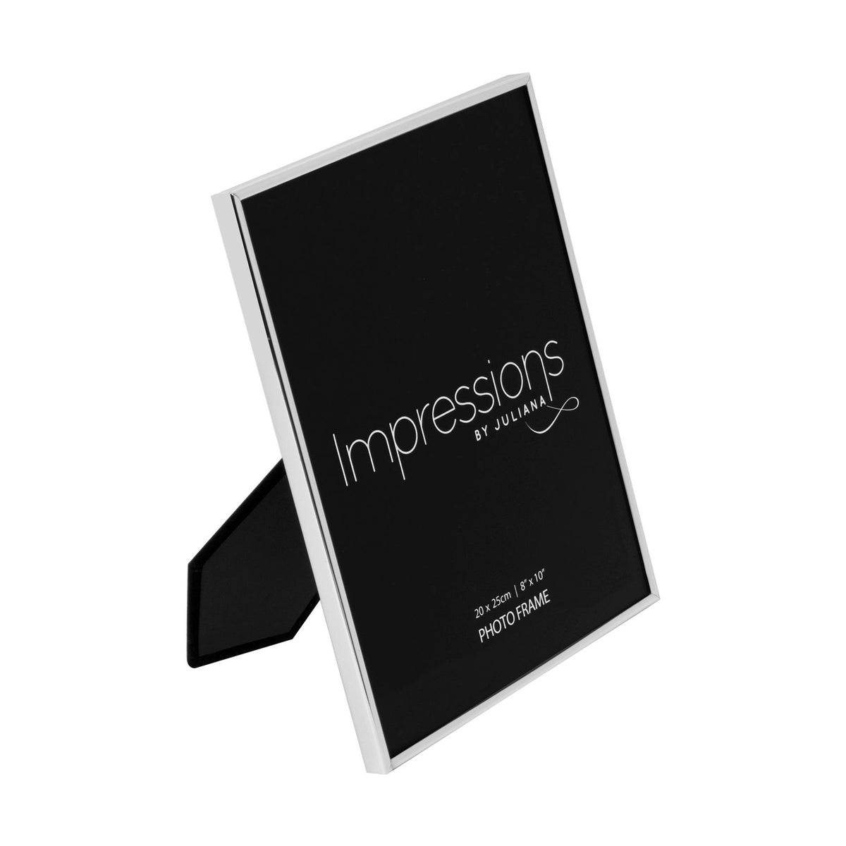 Photo Frame: Silver Plated Oblong Thin 8 x10 - Silver - Impressions