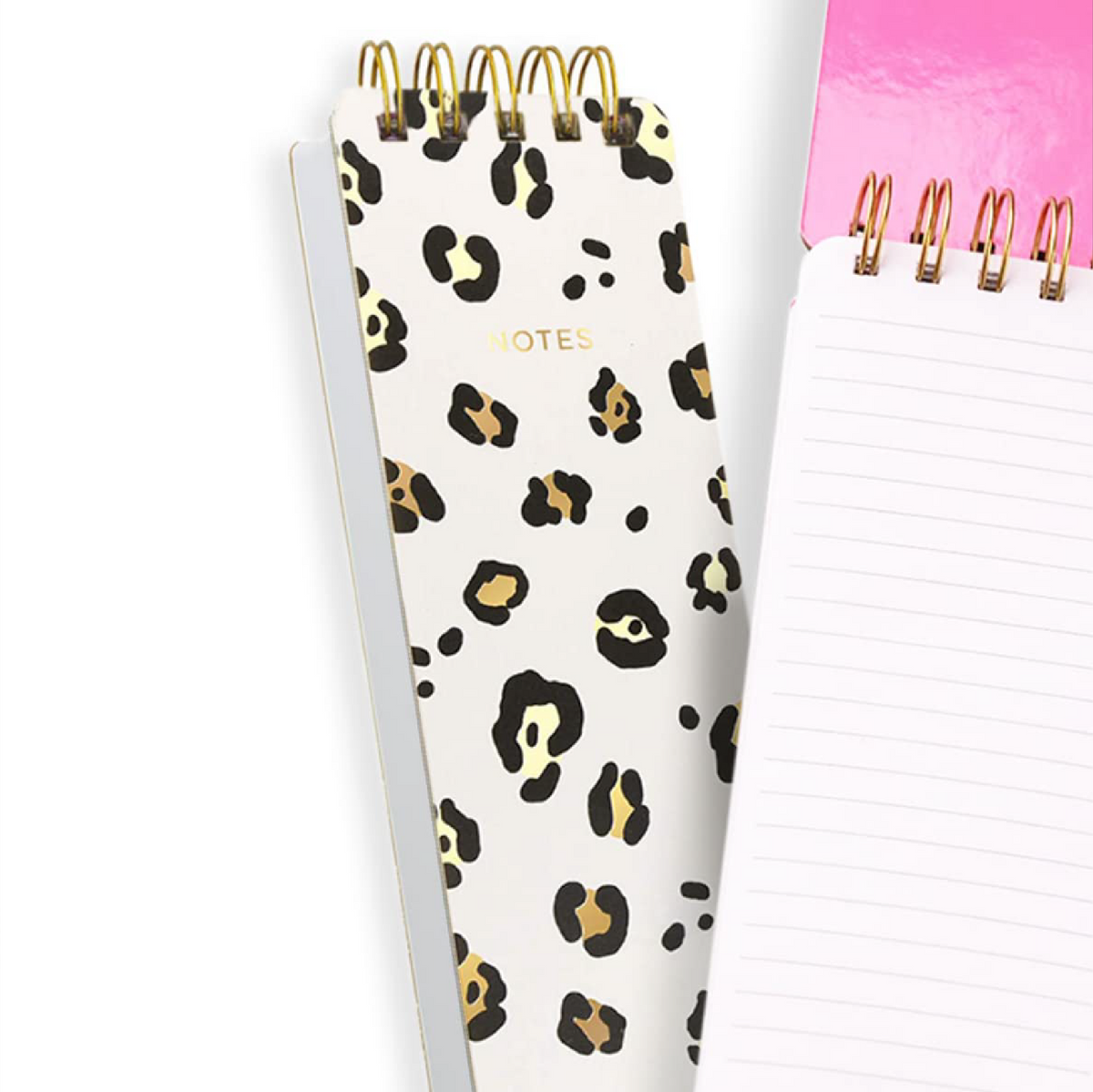 Notepad: Spiral Memo List Pad - Leopard Print - Oli Olsen