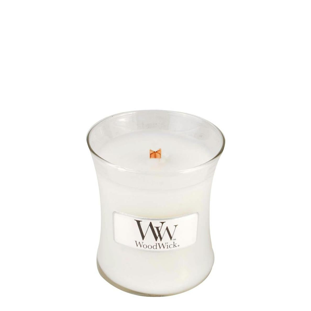 Candle: Scented Woodwick Glass Mini Jar 3oz - Island Coconut