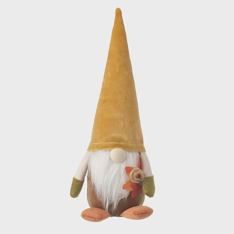 Autumn Character: Fabric Velvet Hat Gonk - Yellow - Heaven Sends