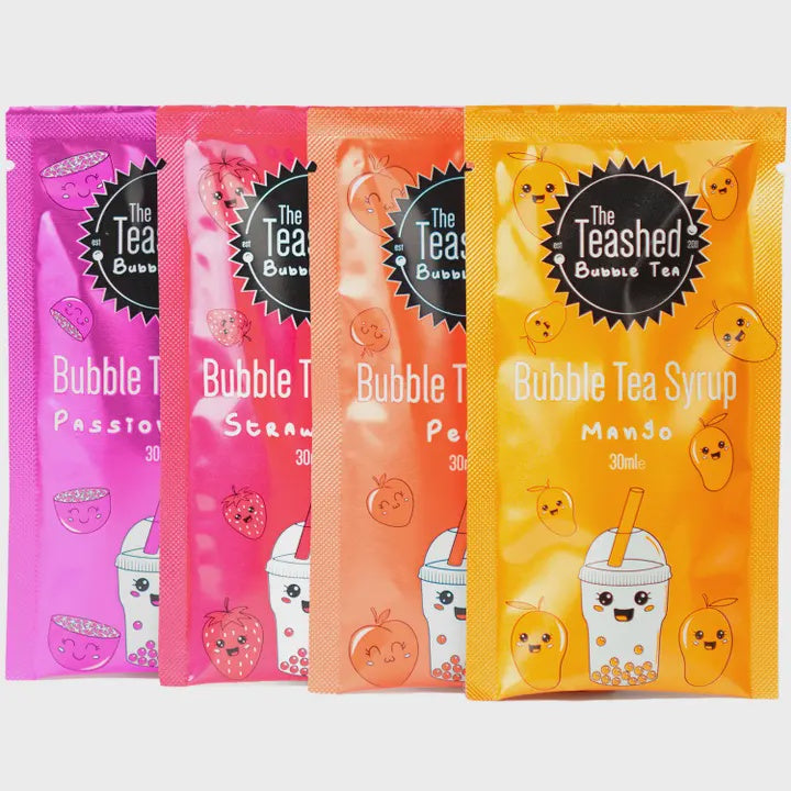 Bubble Tea Syrup: Individual Serving Sachet - Various Flavours - The Teashed