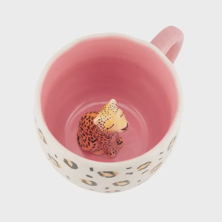 Mug: Ceramic Surprise Hidden Leopard - Sass & Belle