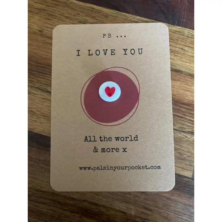 Pebble Token: Thoughtful Message On Card Varnished - Various - Pals In Your Pocket