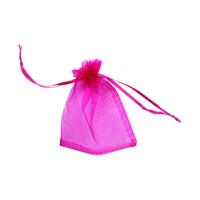 Pink Neon Organza Gift Bag