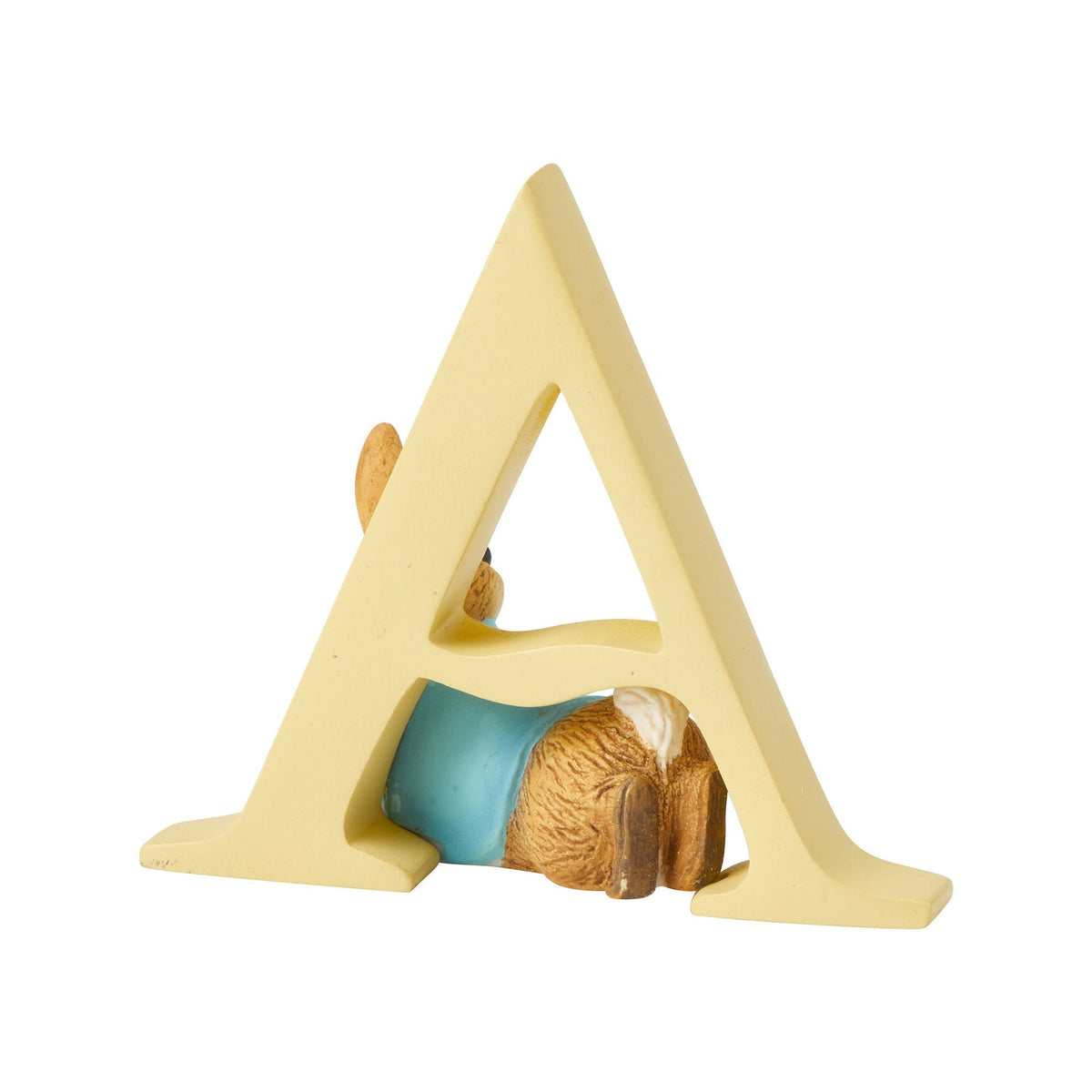 Letter Ornament: Handpainted Cast Stone  A  Peter Rabbit - Peter Rabbit