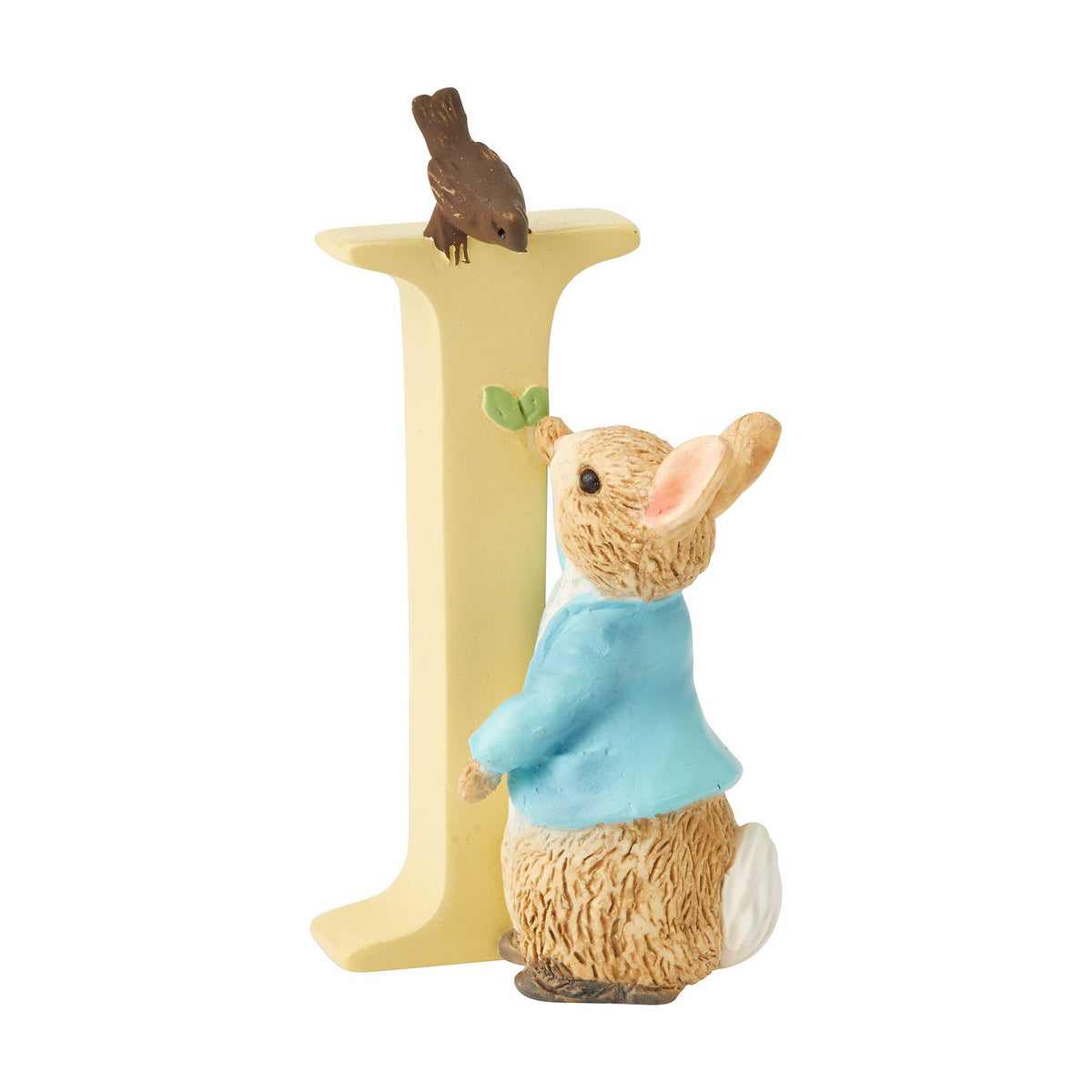 Letter Ornament: Handpainted Cast Stone  I   PETER RABBIT - Peter Rabbit