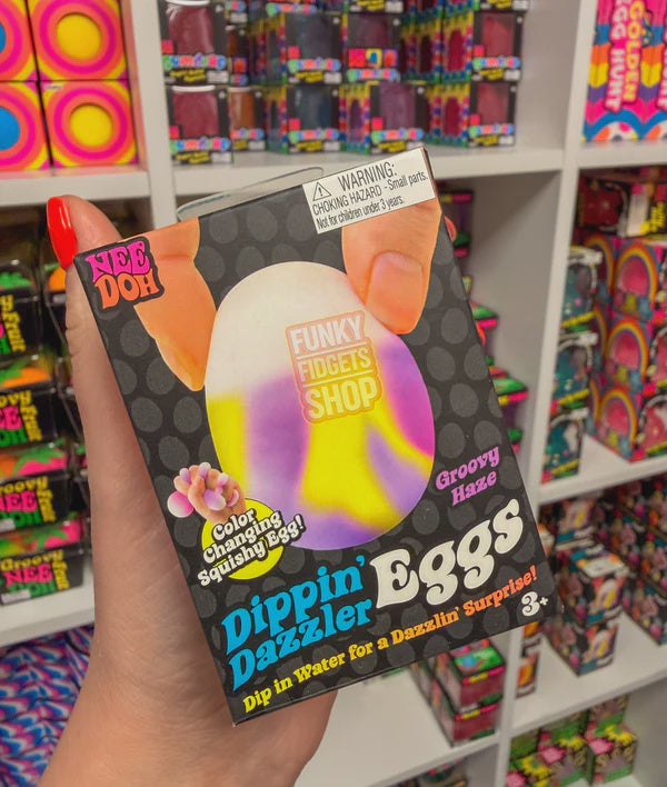 Stress Ball: Dippin Dazzler Eggs Fidget Toy Individual - Various Colours - Needoh