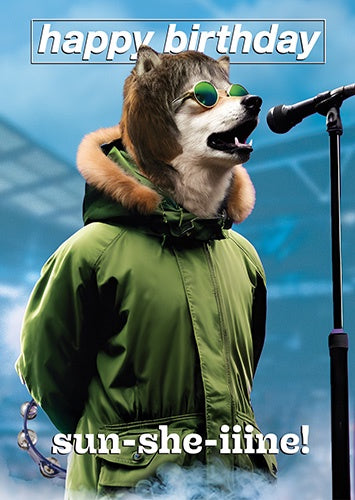 Card: Sunshine Singing Dog Arklife - Pigment