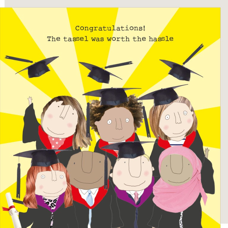 Graduation Card: The Tassel was Worth the Hassle - Rosie Made a Thing