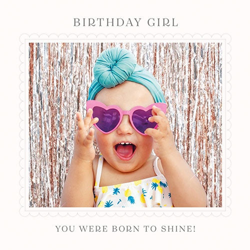 Birthday Card: Birthday Girl Happy Go Lucky - Pigment