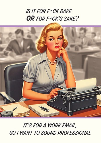 Birthday Card: Professional Work Email Retro Town - Pigment