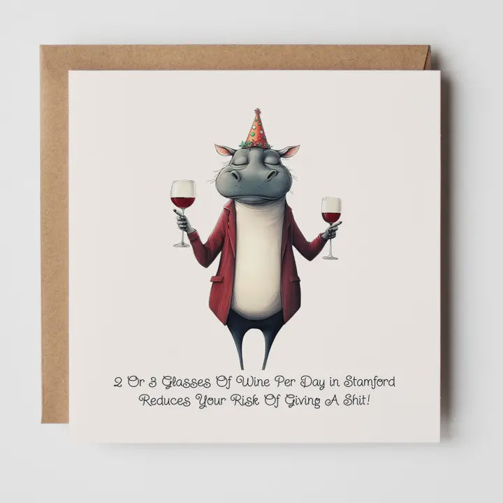 Birthday Card: 2 or 3 Glasses of Wine in Wokingham - Timmy Loves