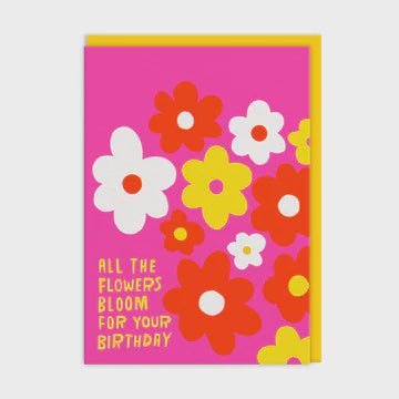 Birthday Card: Neon Bloom  Ashkahn - Ohh Deer