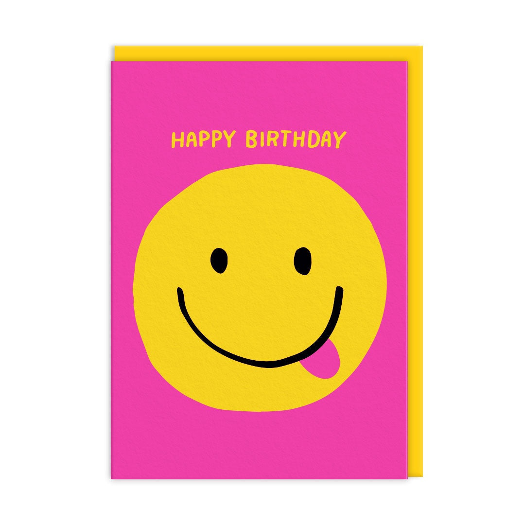 Birthday Card: Smiley Face   - Ohh Deer