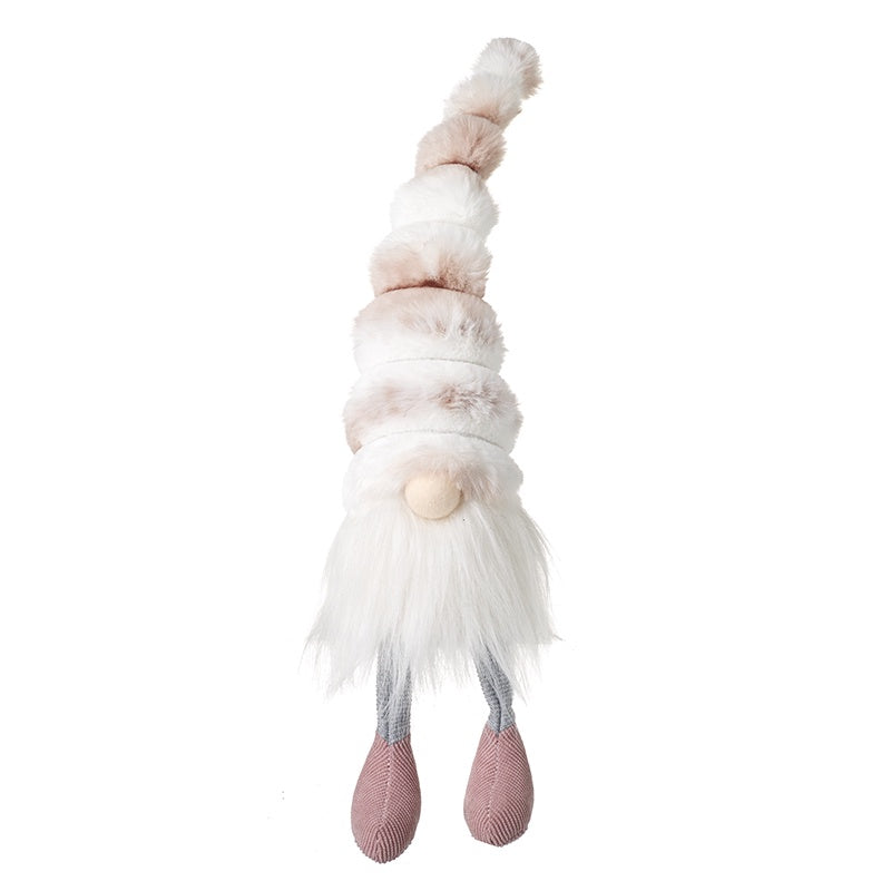 Christmas Character: Fabric Gonk Medium Stripy Hat Dabgly Legs - Pink  - Heaven Sends