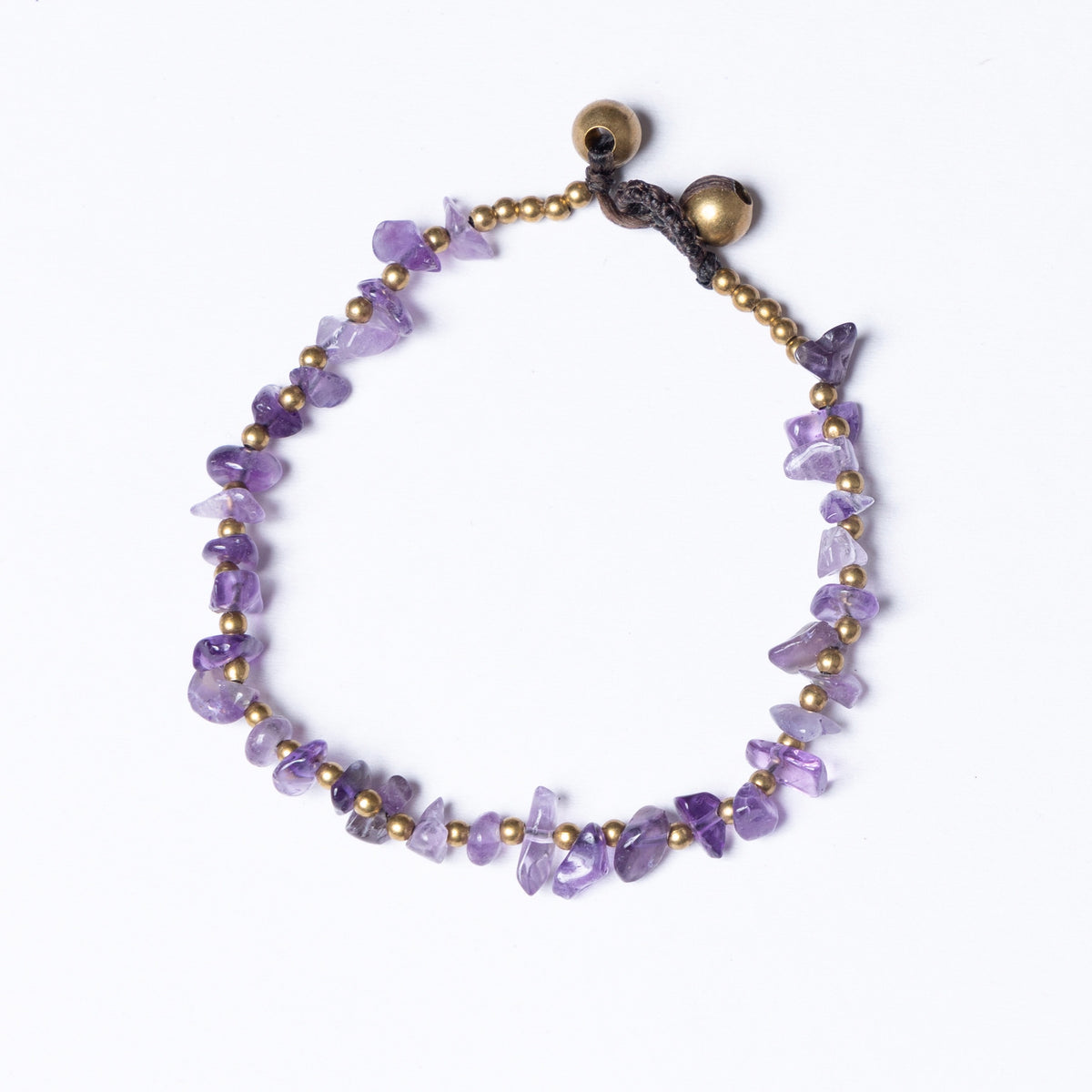 Crystal Bracelet SMALL CHIP - Anxiety Purple AMETHYST