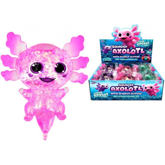 Squishy Toy: Glitter Axolotl Sparkly - Various - Muddle It
