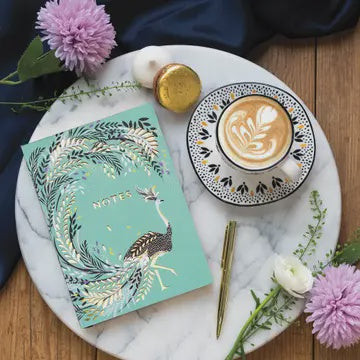 Notebook: B6 Laser Cut Birds Savannah - Turquose Blue - Sara Miller