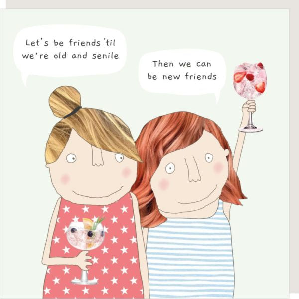 Friend Card: NEW FRIENDS Funny - Rosie Made a Thing