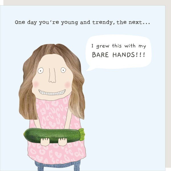 Card: BARE HANDS Funny - Rosie Made a Thing