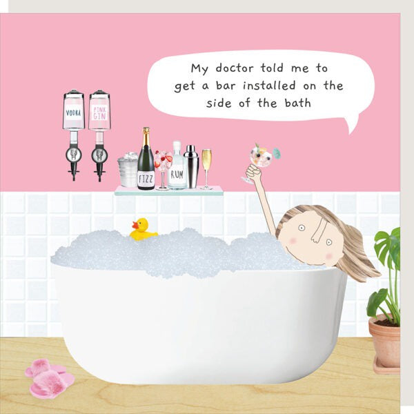 Card: BATH BAR Funny - Rosie Made a Thing