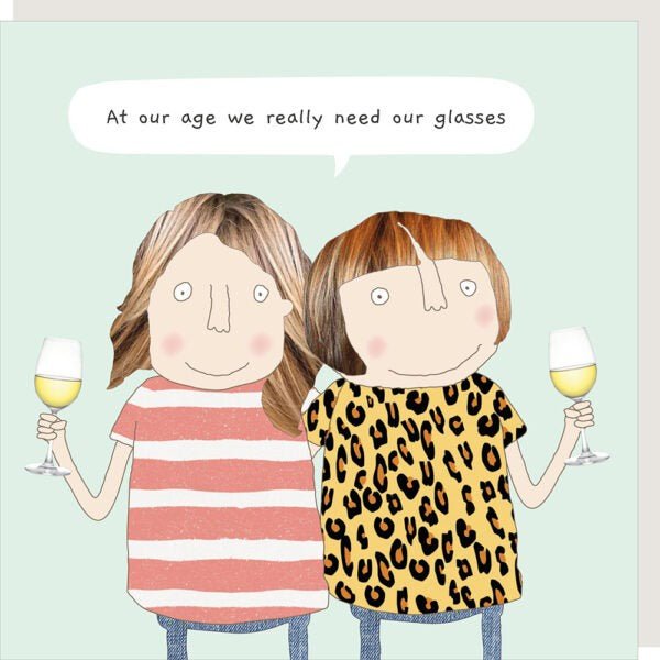 Card: GLASSES  at our age Funny  - Rosie Made A Thing