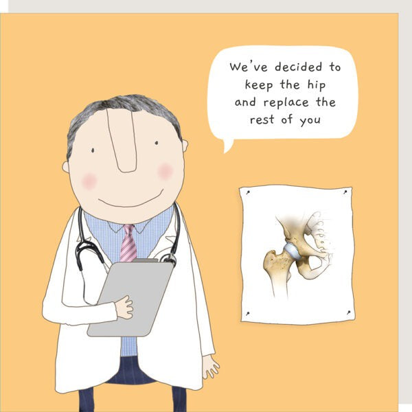 Card: Hip Replacement Funny - Rosie Made a Thing