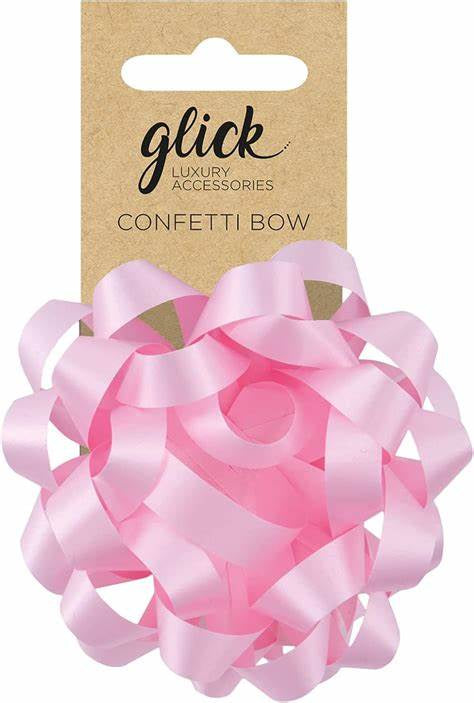 Bow: Stick On Wrap Pastel - Baby Pink - Glick