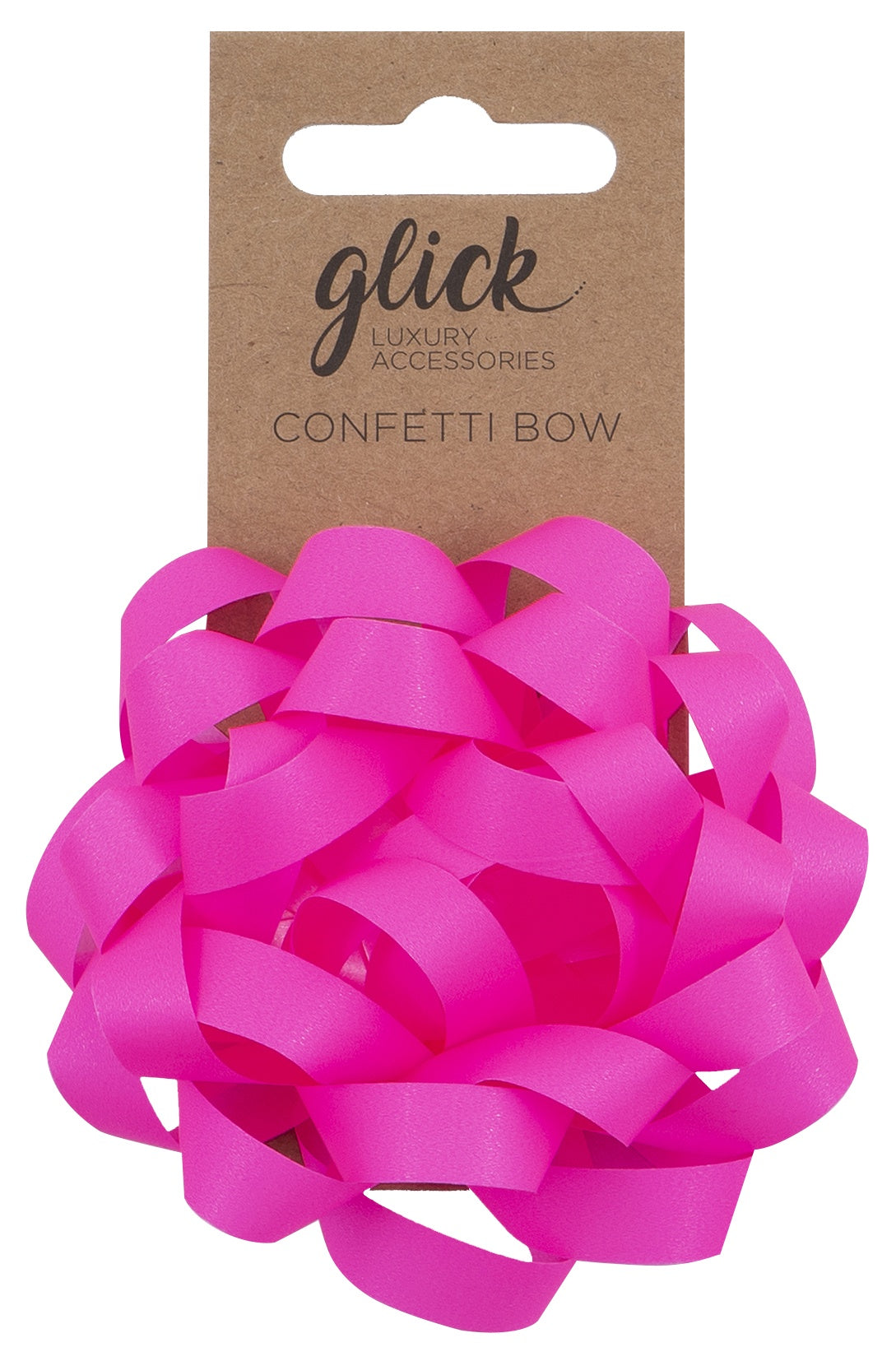 Bow: Stick On Neon - Pink - Glick
