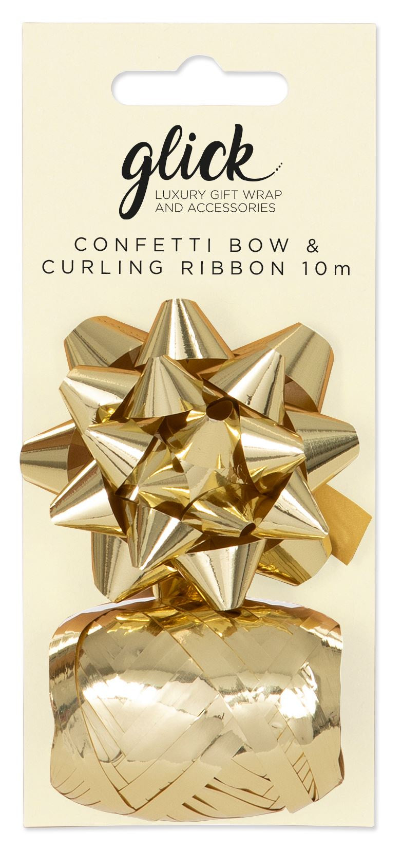 Bow & Ribbon Set: Metallic Multipack   - Gold - Glick