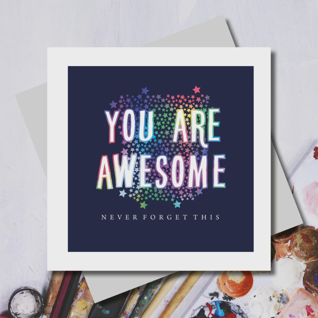 Well Done Card: Foil You Are Awesome - Marina B