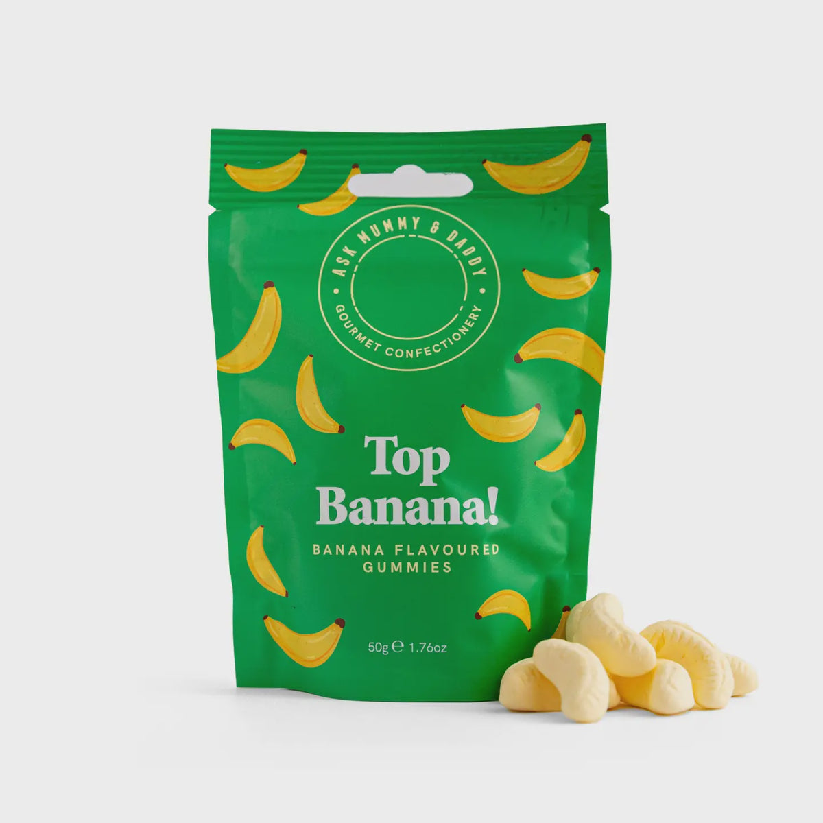 Sweet Pouch: Top Banana! Foam Gummies - Vegan - Ask Mummy & Daddy