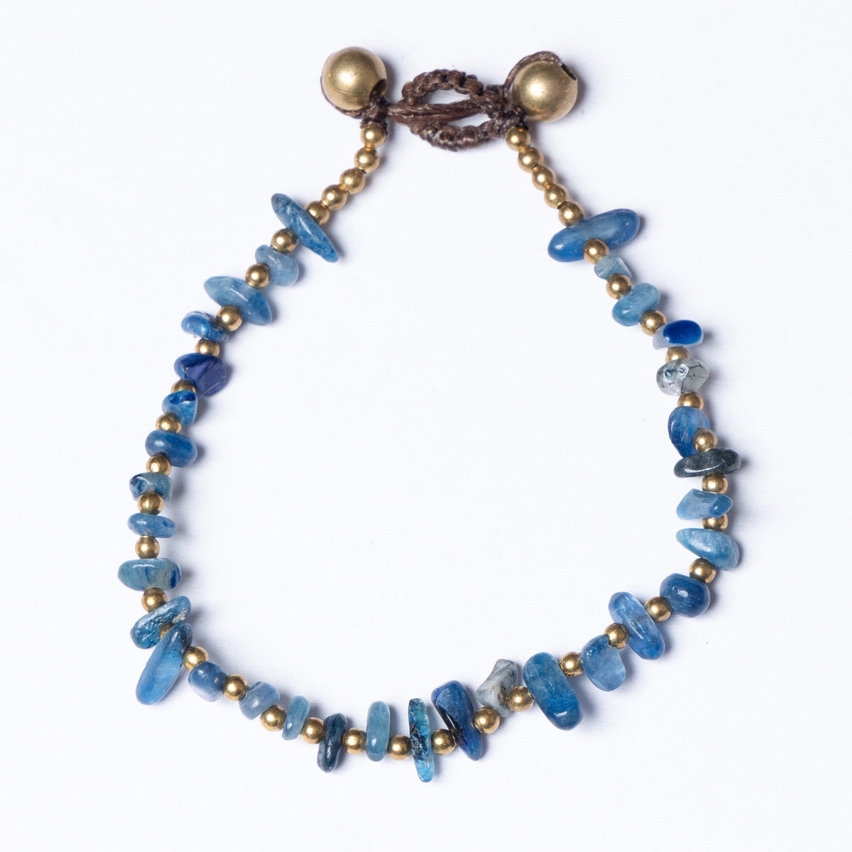 Crystal Bracelet SMALL CHIP - Calmness BLUE AGATE