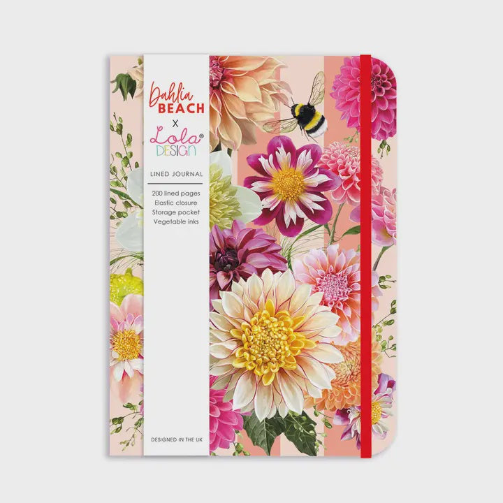 Notebook: Soft Cover A5 Dahlia Beach - Lola Design
