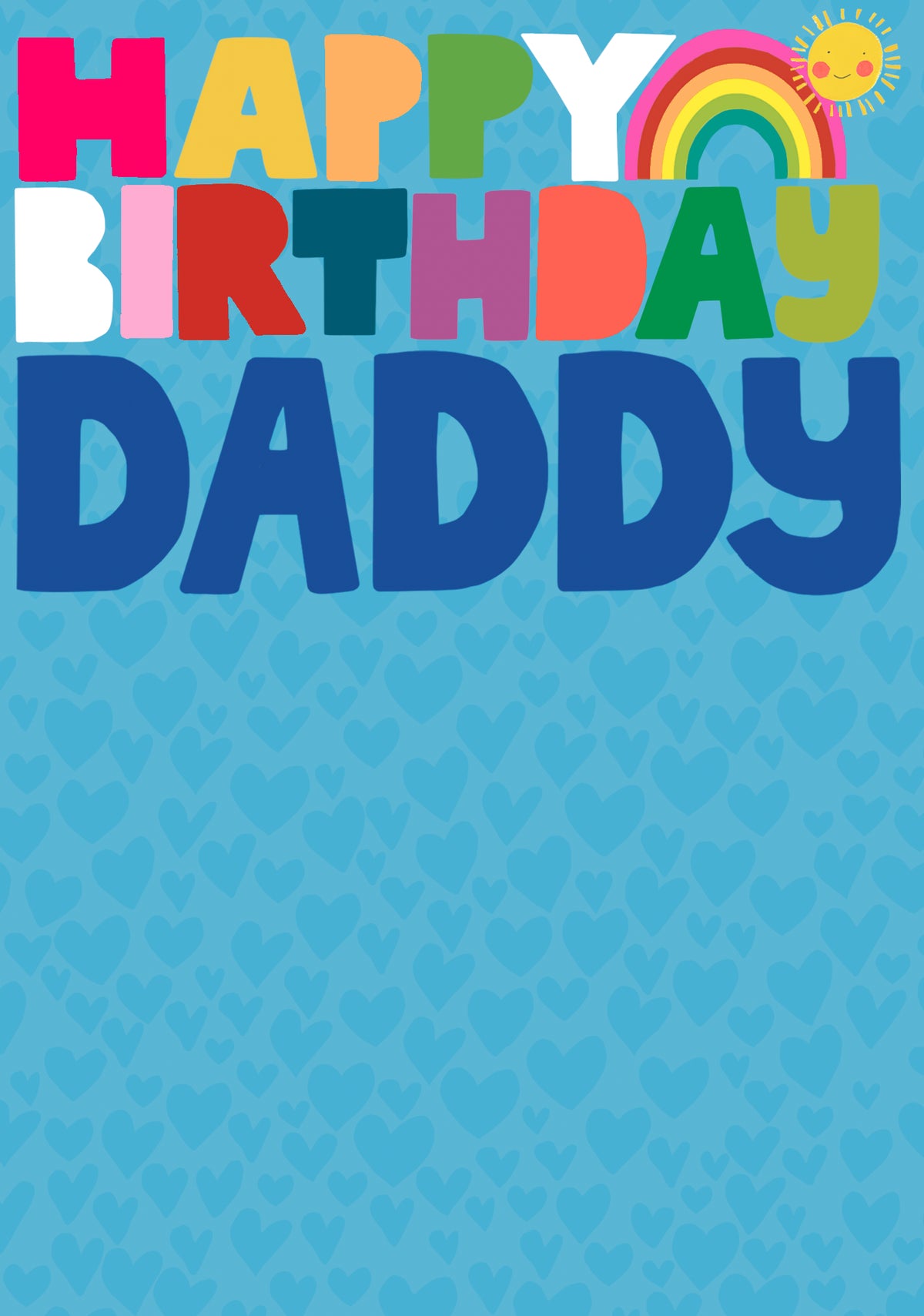Daddy Card: Happy Rainbow  - Neon - Paper Salad