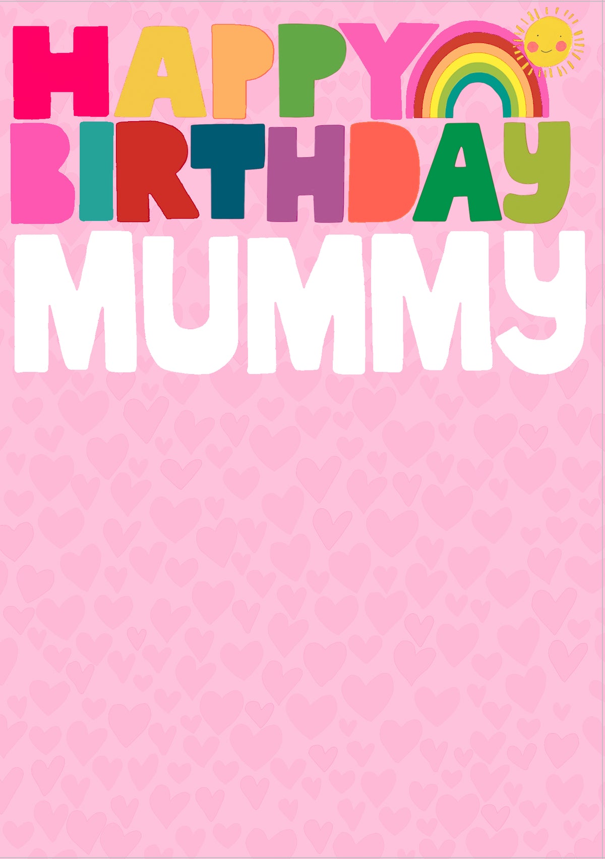Mummy Card: Happy Rainbow  - Neon - Paper Salad