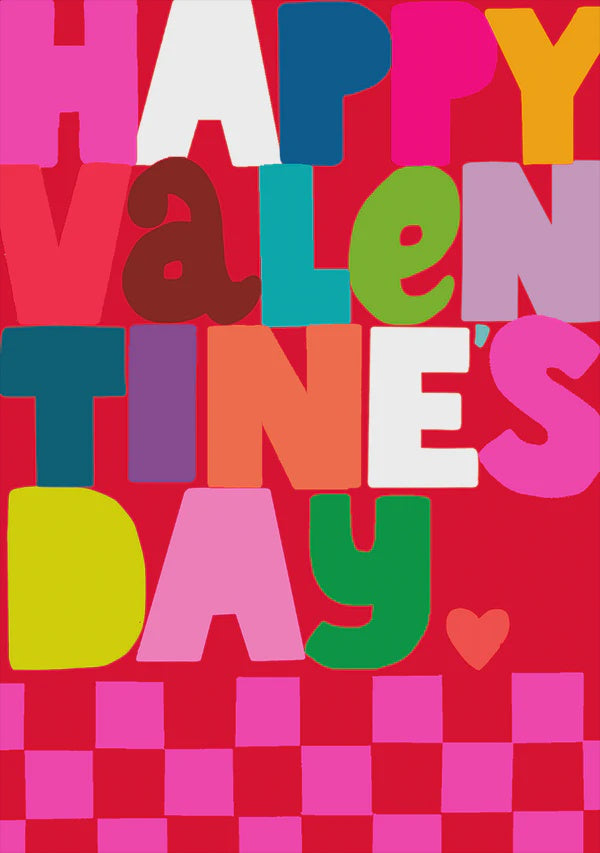 Valentines Card Happy Valentines Day - Paper Salad